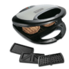 Black+Decker TS2090 750 Watt 3-in-1 Multiplate Sandwich, Grill and Waffle Maker | Cool Touch Body | Non-stick coated cooking plates | Thermostat Control | 2-year Warranty-(Black)